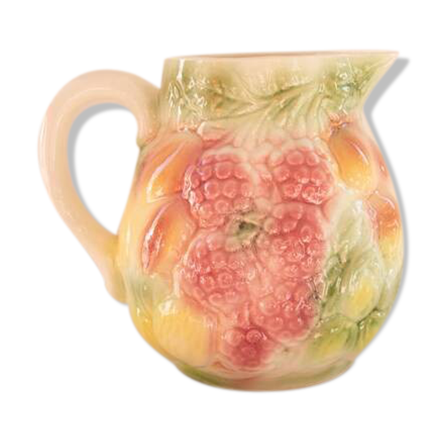 Slush carafe with fruit decoration signed Salins