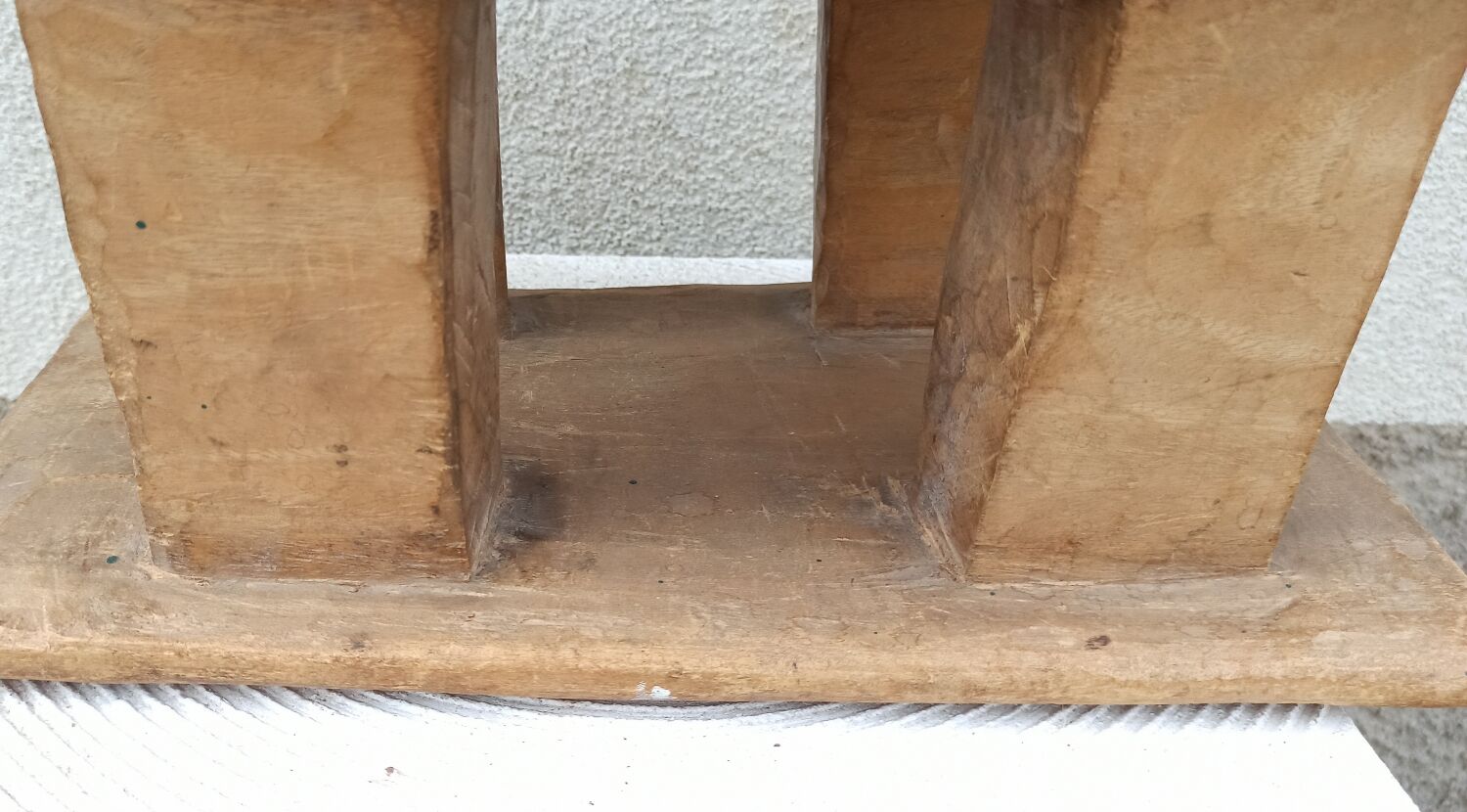 Antique wooden stool Ashanti African art from Ghana