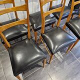 Set of 6 Italian design chairs from the 1960s