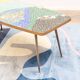 1950s coffee table. Berthold Müller, mosaic workshop, Oerlings