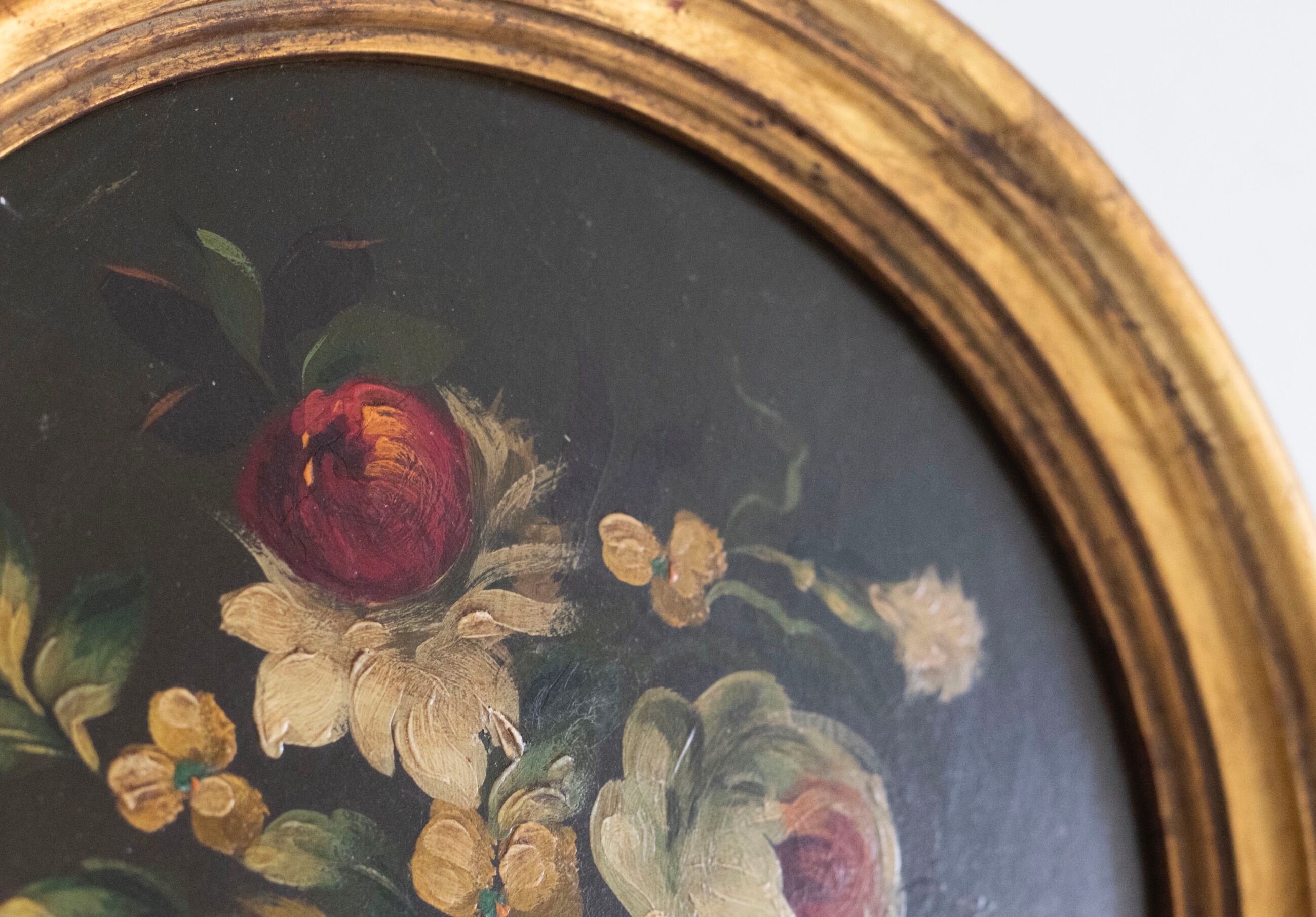 Lot de 3 tableaux bouquet de fleurs