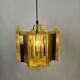 Claus Bolby brass and plastic pendant lamp