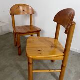 6 old Scandinavian chairs from the 70s solid wood design Reiner Daumiller in solid pine