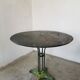 Round garden table cast iron and metal