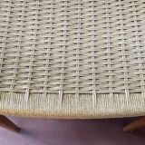 Suite Of 4 Scandinavian Teak And Rope Chairs By Svegards Markaryd