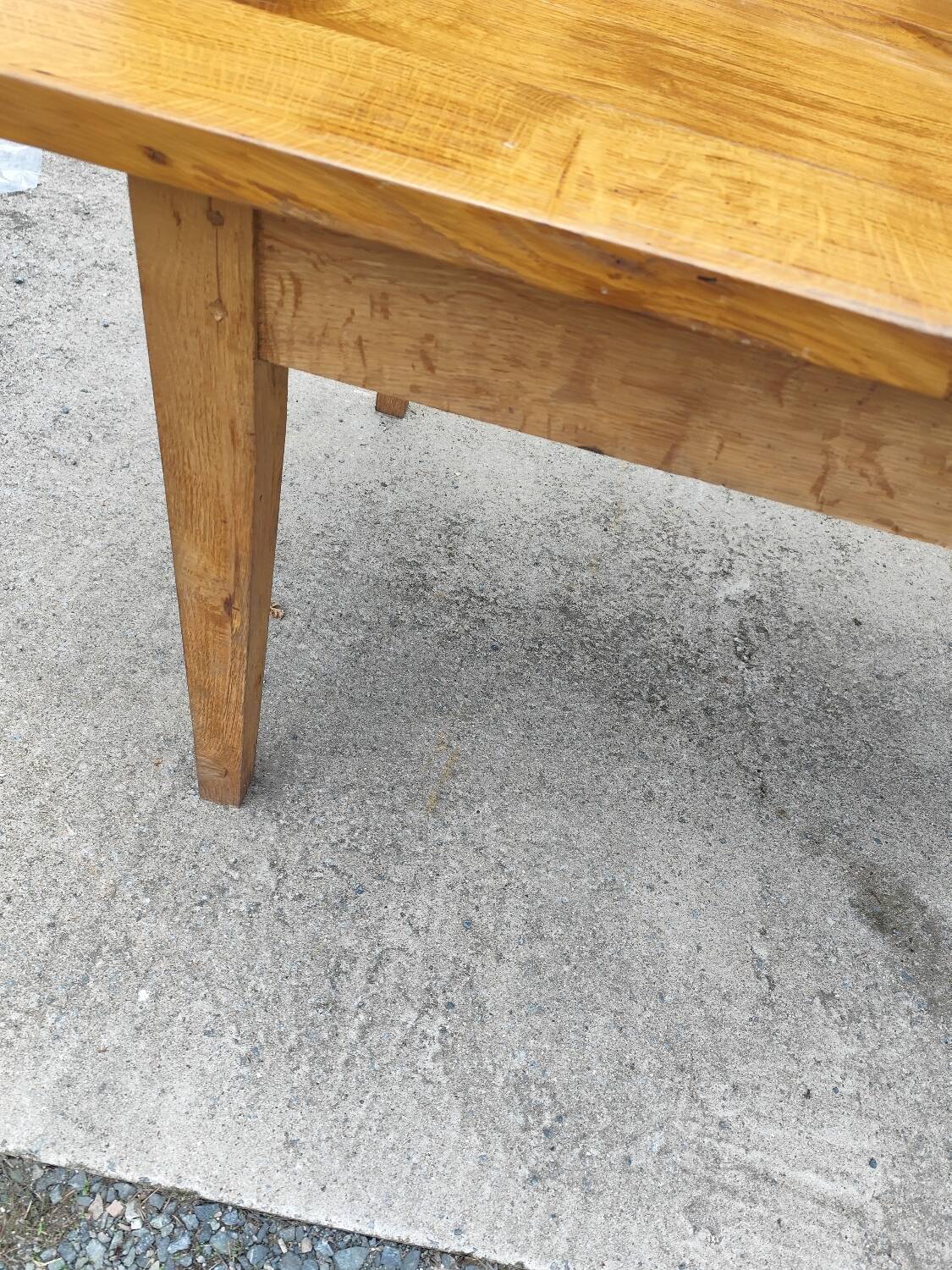 Duo XXL farmhouse table 320 cm oak spindle legs