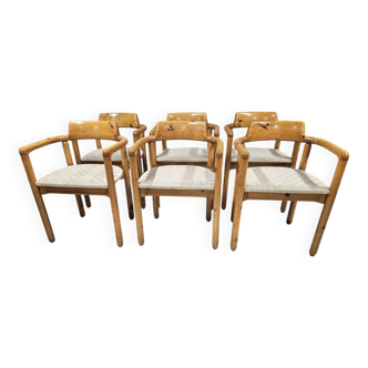 Lot of 6 Rainer Daumiller armchairs