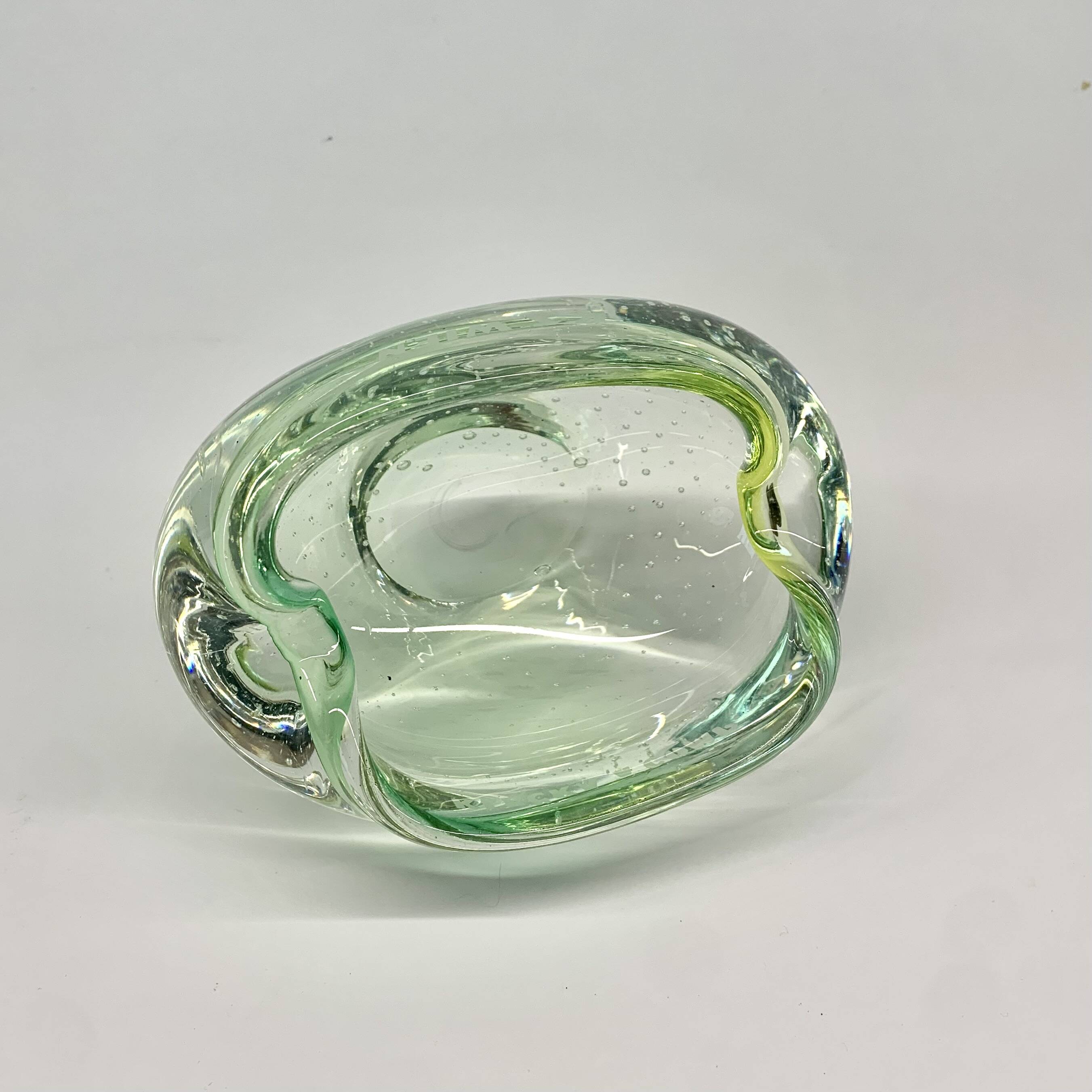 Bowl by Jozef Hospodka for Chribska Sklarna, 1960