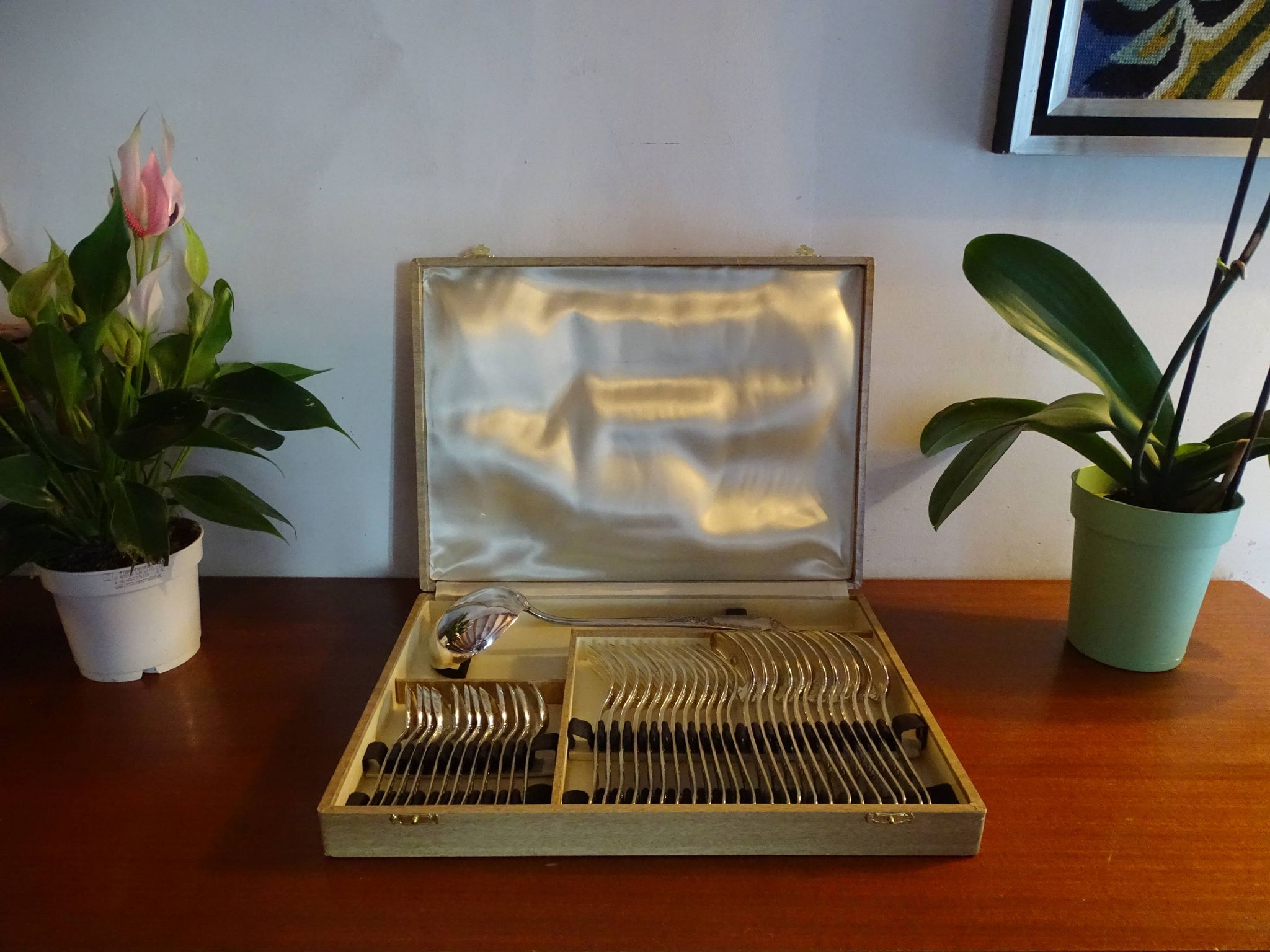 Cutlery set 37 pieces François Frionnet goldsmith for 12 people