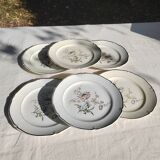 6 flat plates “Saverne” Saint Amand