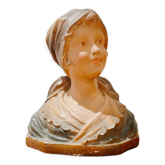 Buste plâtre vintage
