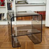 Smoked Plexiglas coffee table