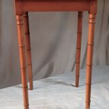 Old bamboo table in beech