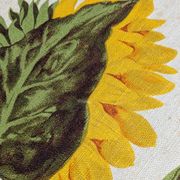 Vintage painting on linen "The Sunflowers" by Irmgard Gutsche 60s/70s