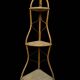 Rattan corner shelf from the 60s Italy