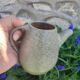 Max Idlas coffee maker, smooth green stoneware