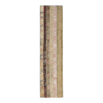 2x8 brown vintage runner rug.65x265cm