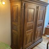 Wooden wardrobe from the early 20th century.