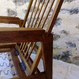 Armchair 50s style scandinavian 3 positions