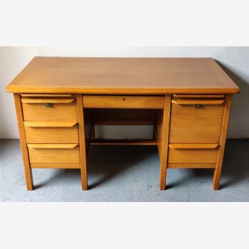 Scandinavian light oak desk