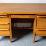 Scandinavian light oak desk