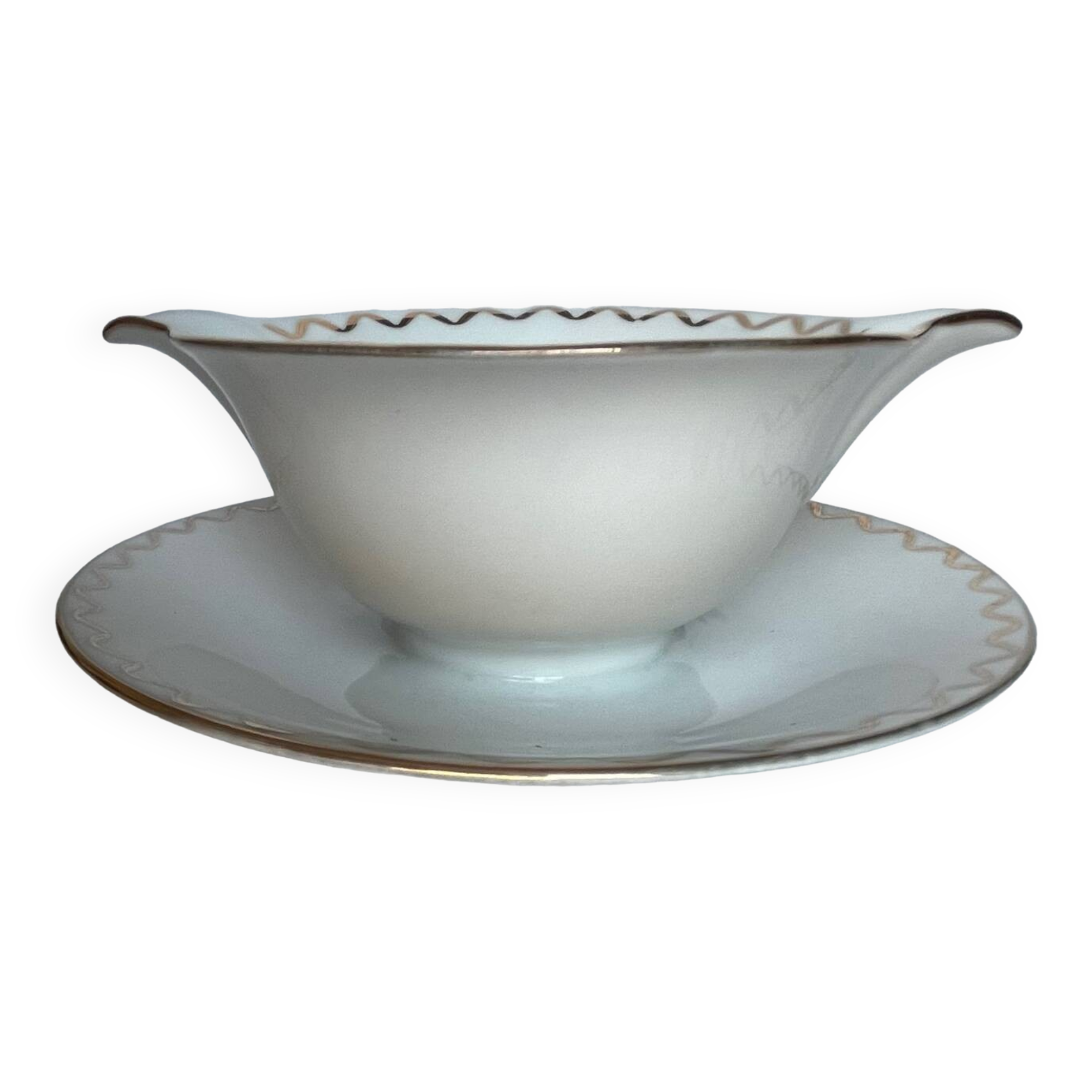 White porcelain gravy boat