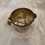 Silver metal ice bucket