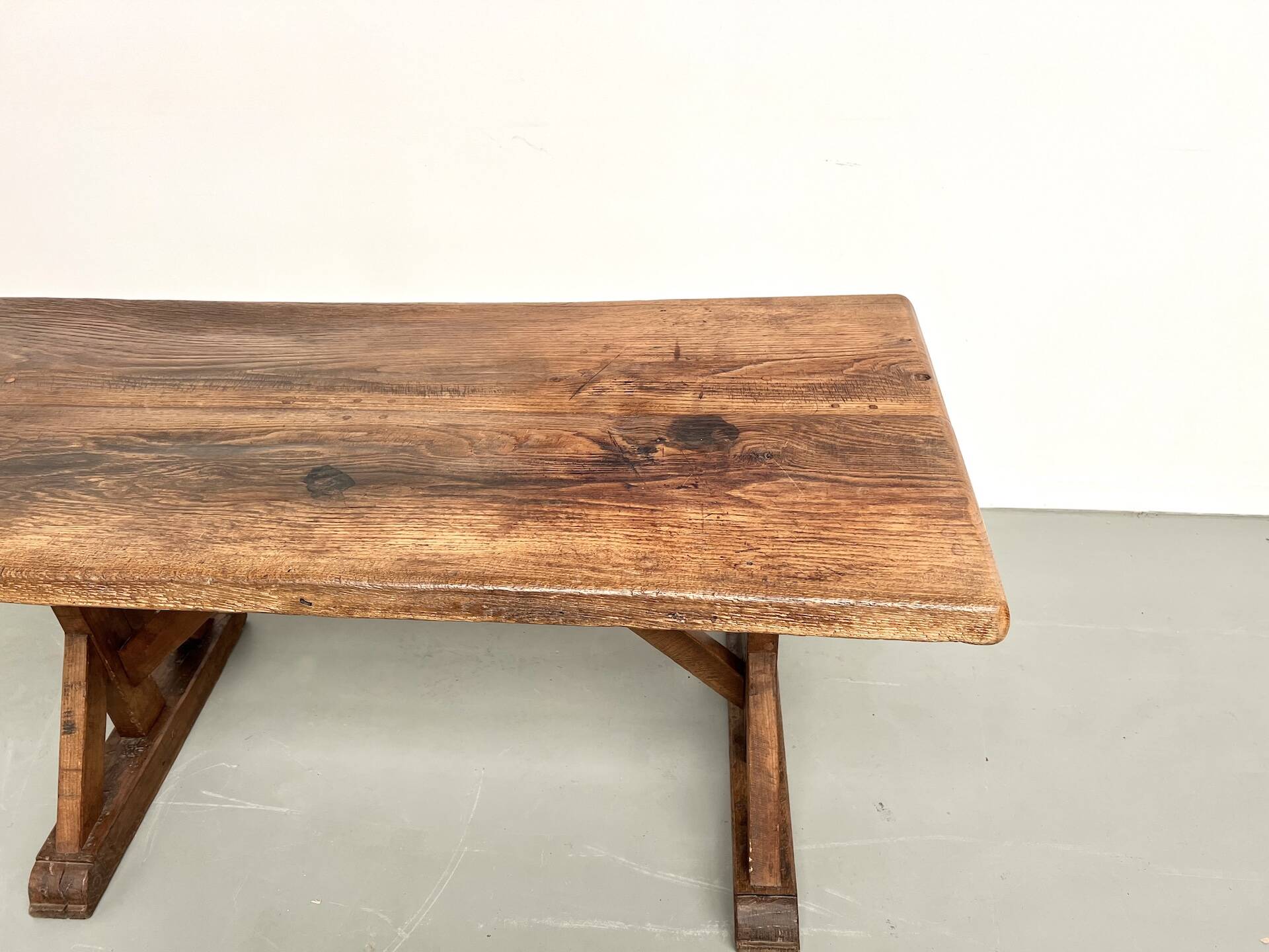 19th century brutalist oak table