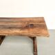 Table brutaliste en chêne du XIXème