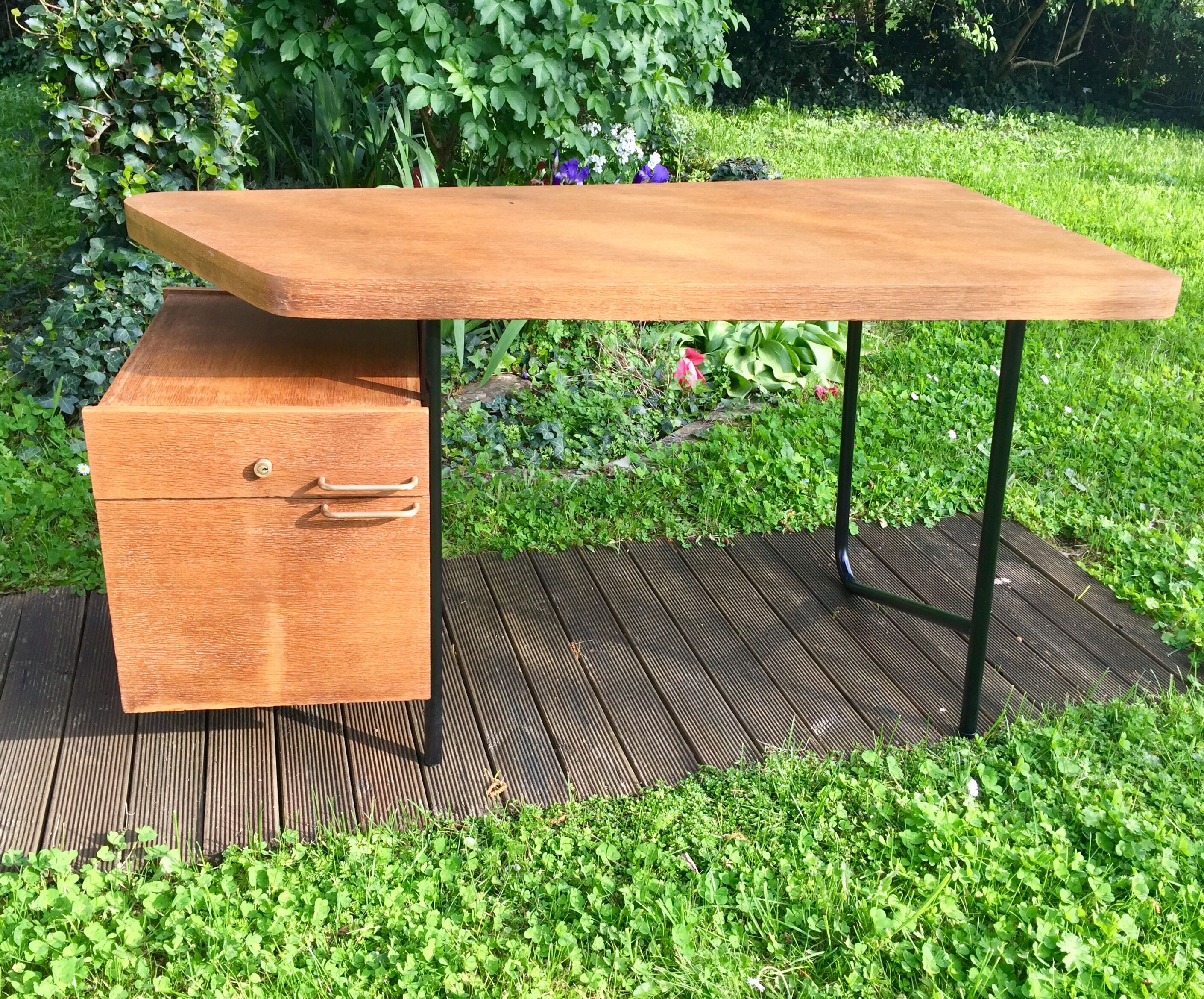 Asymmetrical desk by Georges Frydman