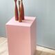 Wooden podium painted – Former filming set decoration