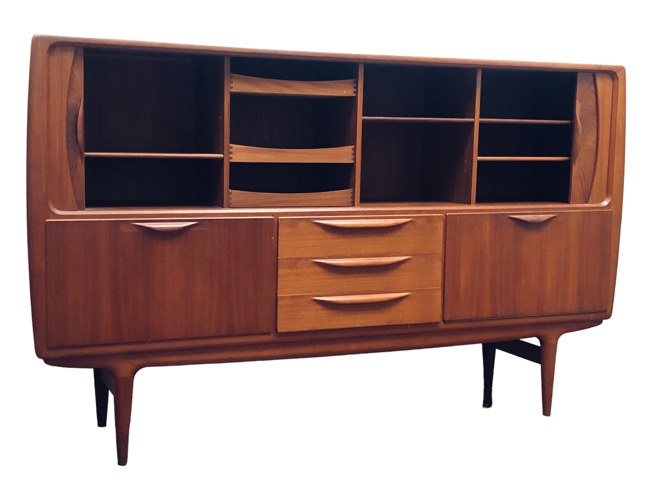 "Curtain" sideboard by Johannes Andersen and Uldum. Model U-18. Denmark (1965)