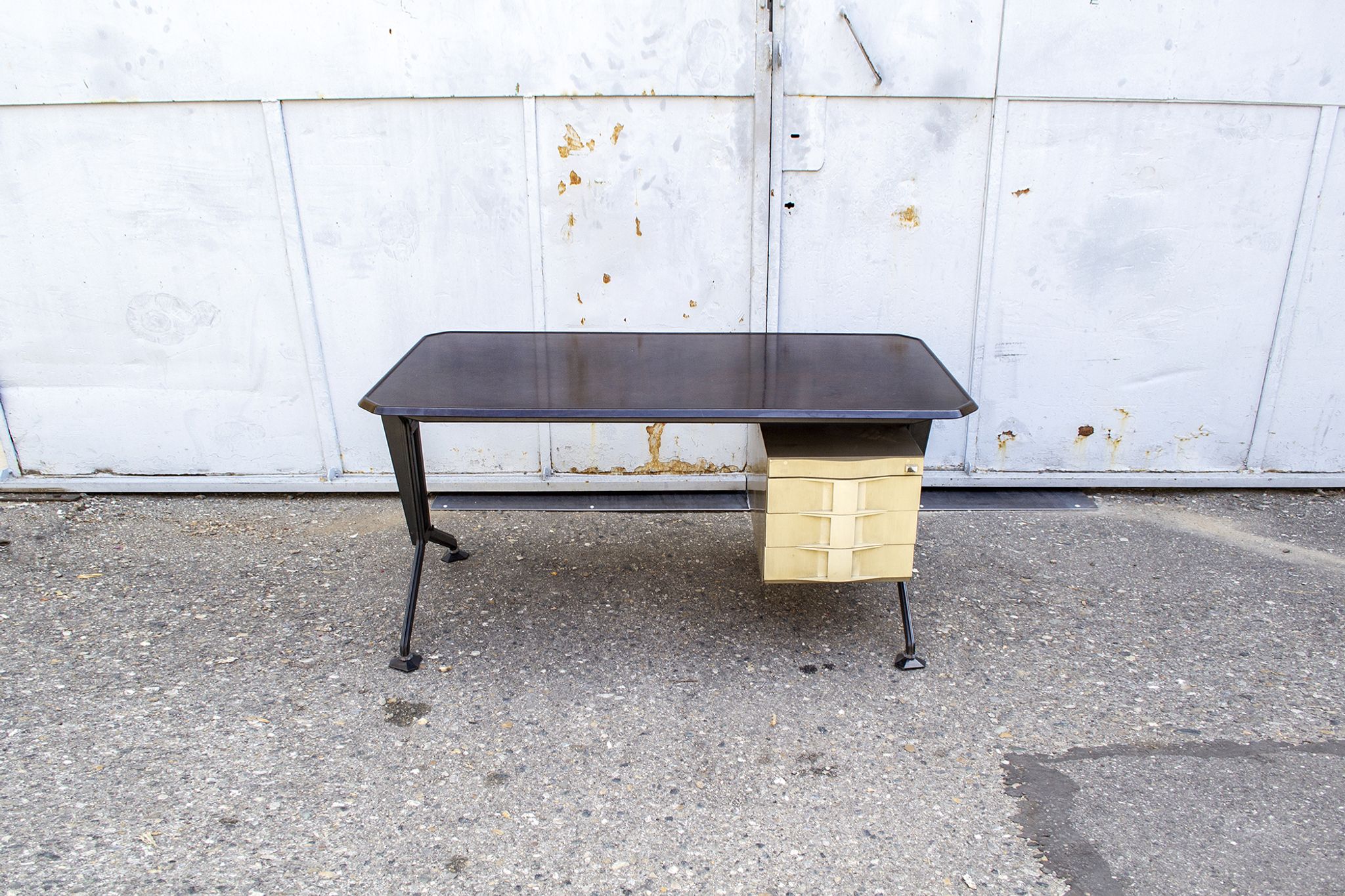 Bureau série Arco avec tiroir par BBPR pour Olivetti Synthesis, années 1960