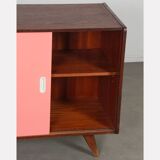 Vintage dark oak chest of drawers by Jiri Jiroutek, model U-452, 1960