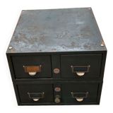 Metal boxes with drawers