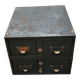 Metal boxes with drawers