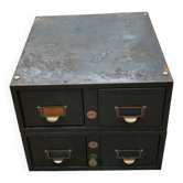 Metal boxes with drawers