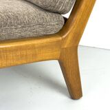 Fauteuil lounge en teck danois par Juul Kristensen, années 1970