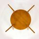 Mid-century round glass top coffee table from jitona, 1960s