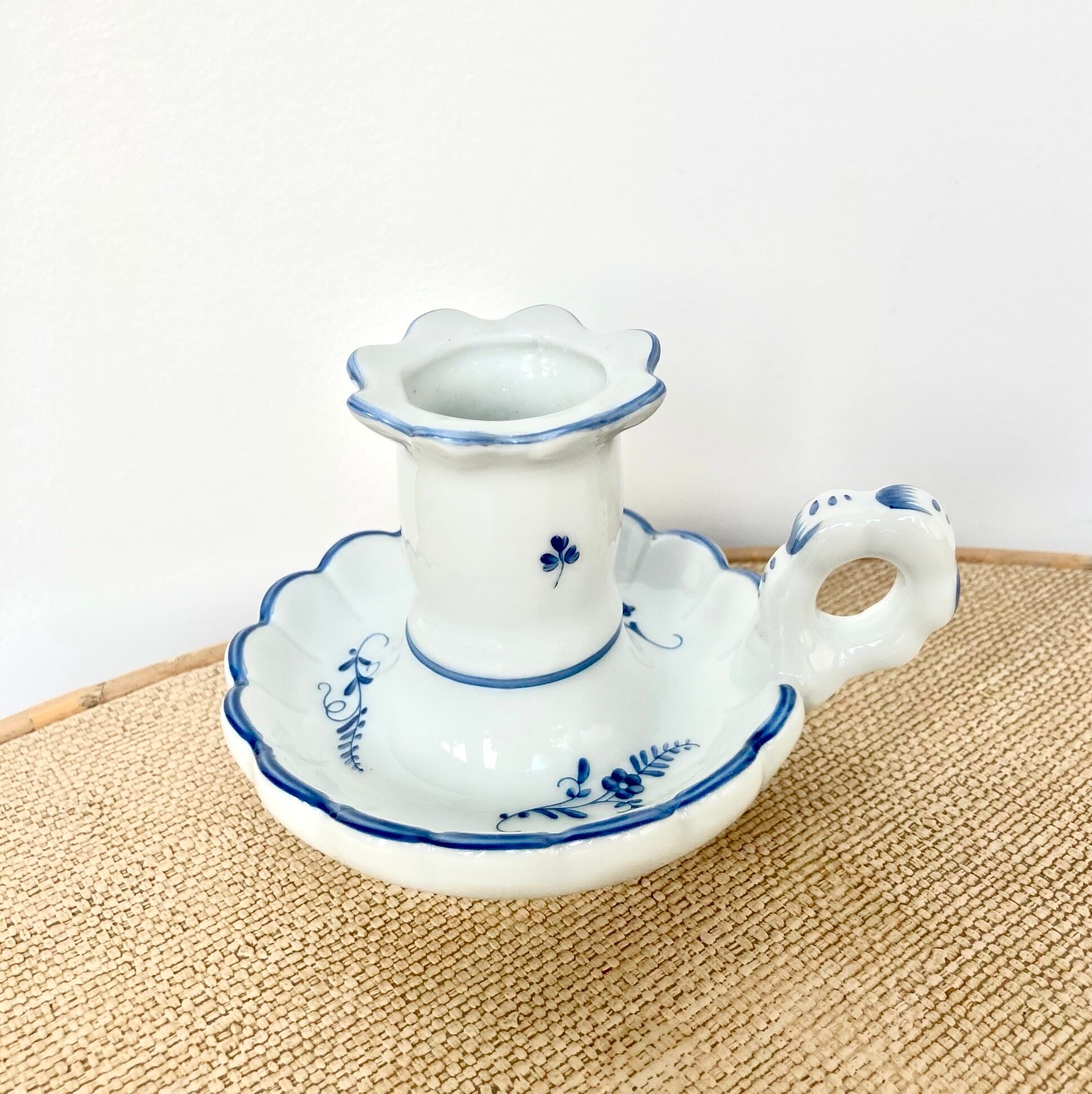 Limoges porcelain candle holder