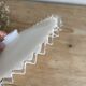 Vintage white serrated opaline pendant light