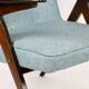 Bunny armchair in blue tweed by Józef Chierowski, 1970s