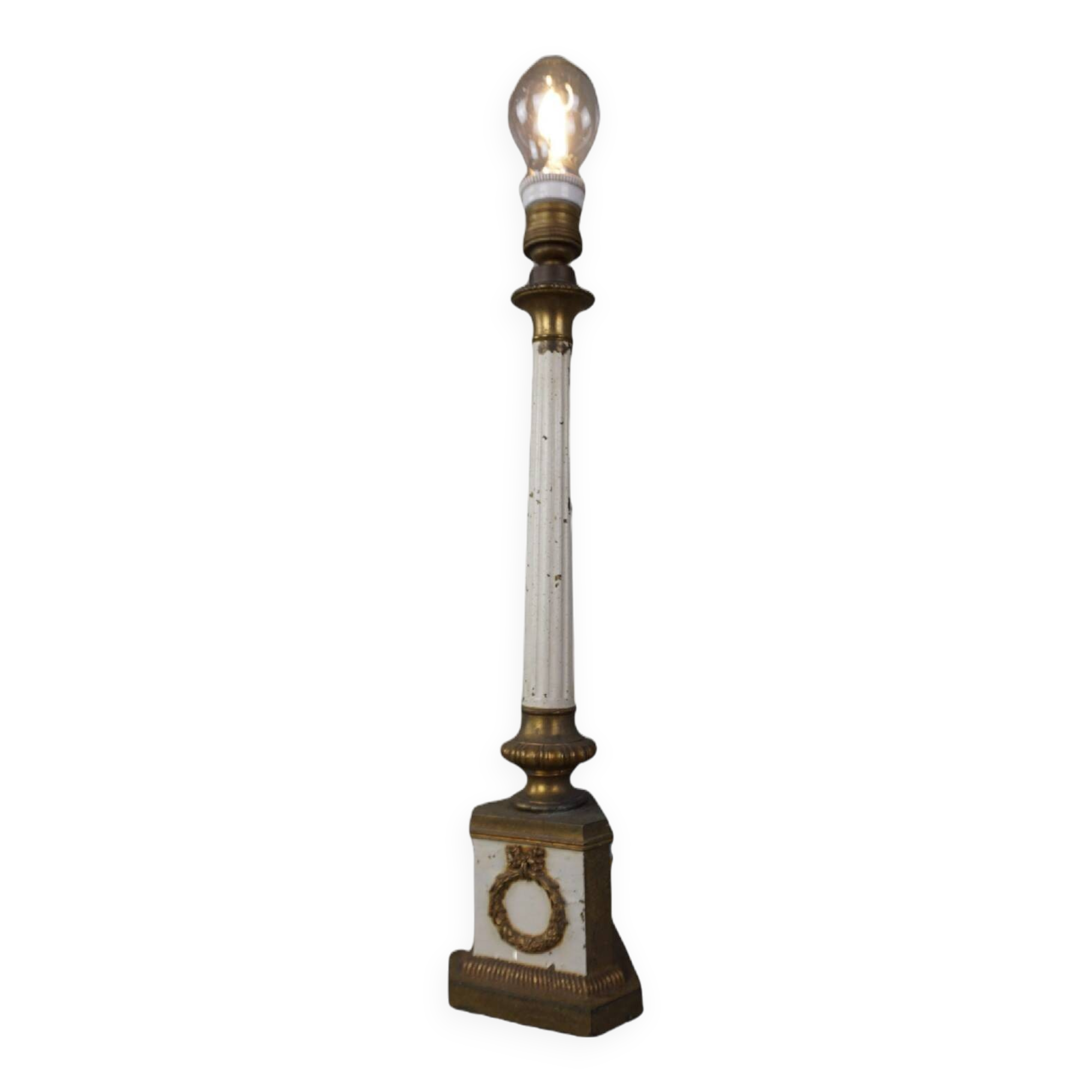 Lampe à colonne antique