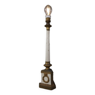 Antique columnar lamp