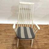 reupholstered Danish armchair