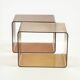 Pair of Vintage 70s Smoked Plexiglass Stands