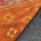 Old orange kilim carpet