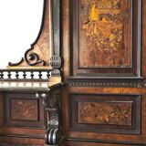 Marquetry sideboard called St Hubert 19th century