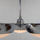 Chrome-Plated Functionalist Chandelier by Zukov, 1940s