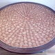 Coffee table in woven rope and rattan